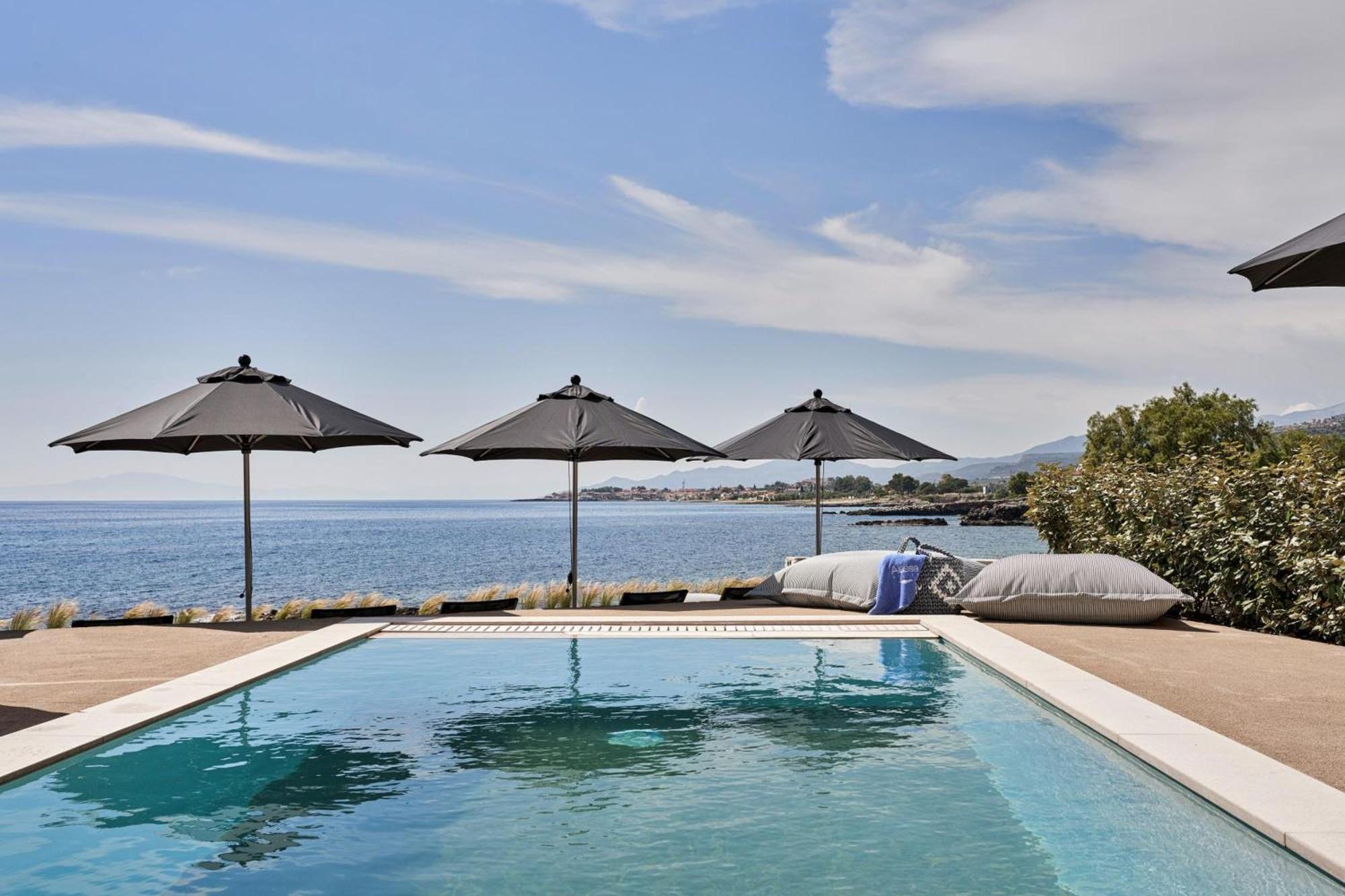 Beachfront Alassa Villas With Private Pools Kotronion  Exterior photo