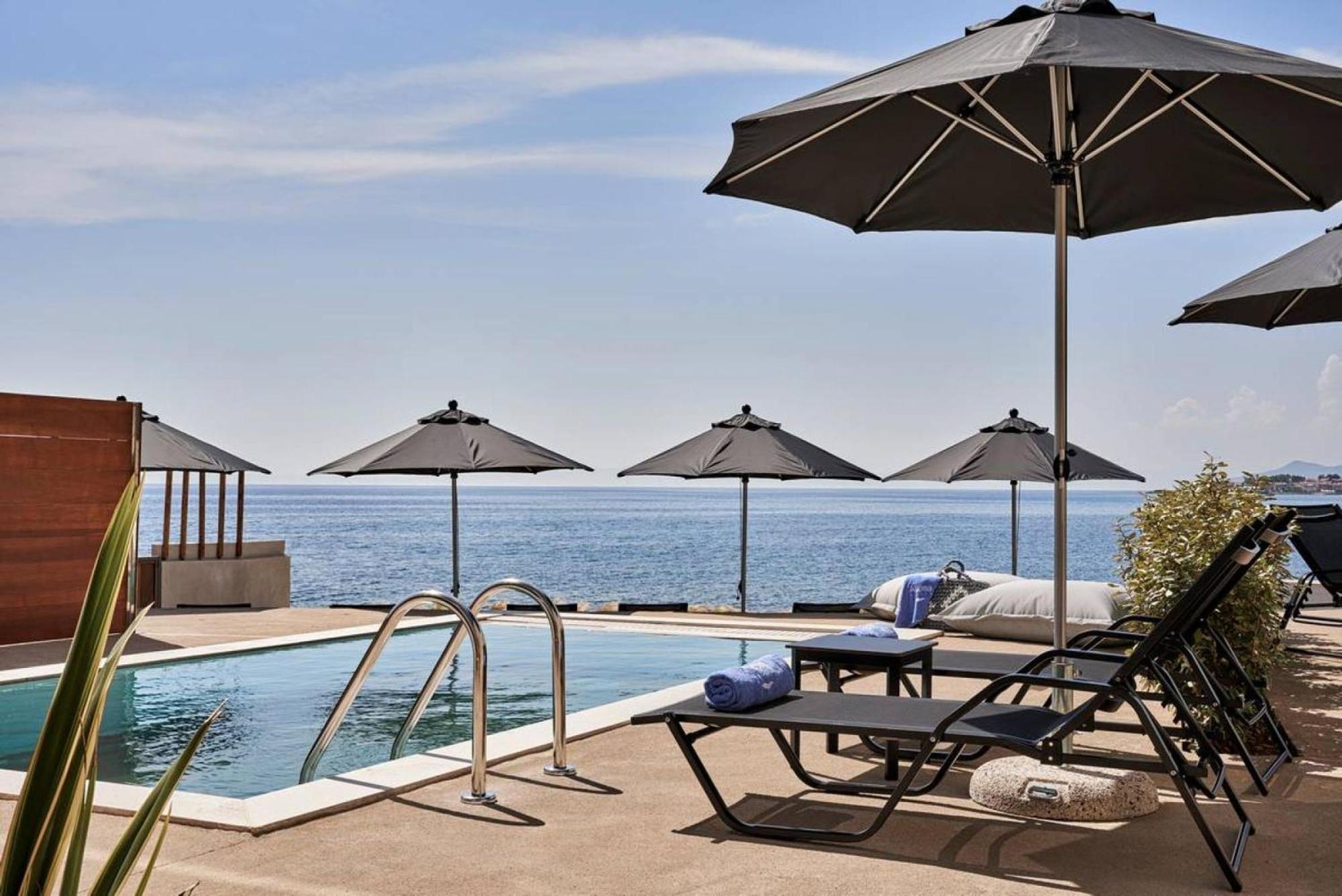 Beachfront Alassa Villas With Private Pools Kotronion  Exterior photo